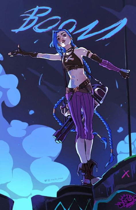 Arcane Jinxed Fanart, Arcane Jinx Art, Jinx Arcane Art, Jinx Art, Jhin League Of Legends, Get Jinx, Arcane Jinx, Jinx Arcane, Jinx League Of Legends