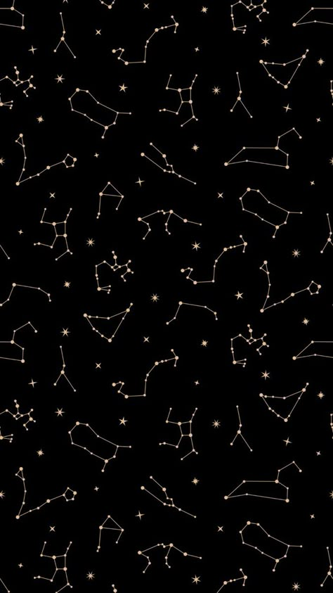 Low Key Wallpaper Aesthetic, Black Celestial Wallpaper, Moon And Stars Wallpaper Aesthetic Black, Gold Constellation Wallpaper, Constellation Wallpaper Iphone, Space Lockscreen Aesthetic, Astrology Lockscreen, Constellation Wallpaper Aesthetic, Astronomy Wallpaper Iphone