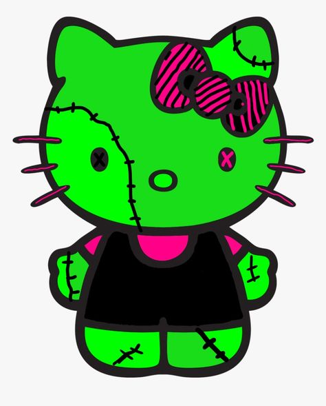 Zombie Drawing Easy, Hello Kitty Zombie, Zombie Hello Kitty, Hello Zombie, Zombie Barbie, Zombie Drawings, Louis Vuitton Iphone Wallpaper, Kitty Pictures, Hello Kitty Aesthetic