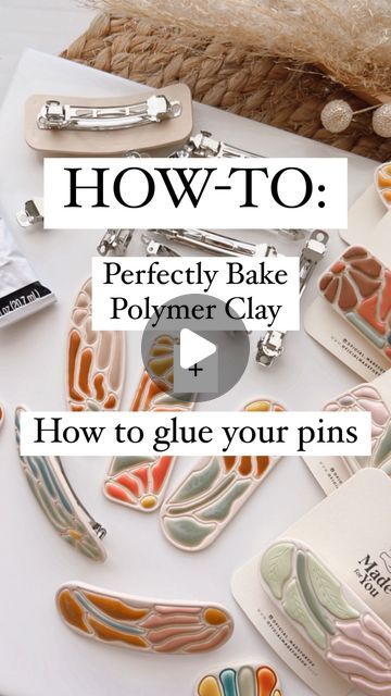 Noheli Aguilar on Instagram: "Happy Valentines 💘✨🫰🏼 ✨✨✨✨✨ HOW-TO : 🌸Perfectly Bake Polymer Clay 🌸How to glue your pins" How To Bake Polymer Clay, Polymer Pins, Polymer Clay Pins, Polymer Clay Tutorials Free, Baking Polymer Clay, Bake Polymer Clay, Clay Videos, Homemade Clay, Baking Clay