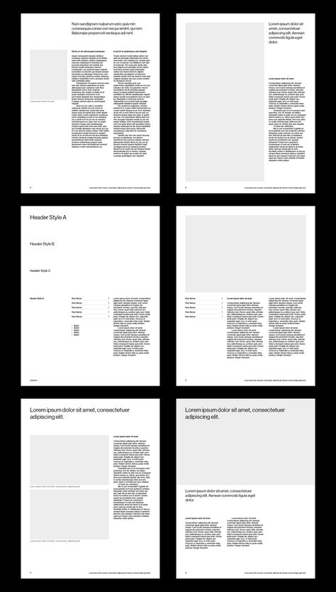 Sample InDesign layouts for white paper template Grid Layout Magazine, Research Paper Layout Design, White Space Layout Design, Manuscript Grid Layout Design, One Sheet Design Layout, White Paper Layout Design, White Paper Layout, White Paper Design Layout Inspiration, Index Layout Design