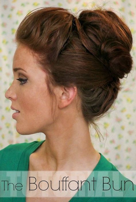 Bouffant Bun, Hair Bun Tutorial, Long Hair Tutorial, Hair Styles 2014, Messy Bun Hairstyles, Hair And Beauty, Long Hairstyles, Hair Today, Great Hair