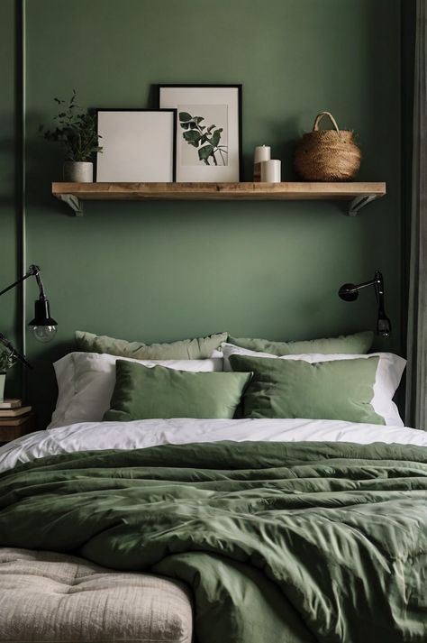 20 Sage Green Bedroom Essentials to Transform Your Space – Cozynity Nest Seafoam Green Bedroom, Sage Green And Grey, Green Room Ideas Bedroom, Light Green Bedrooms, Olive Green Bedrooms, Bedroom Bedding Ideas, Green Bedroom Design, Green Bedroom Ideas, Green Bedroom Decor