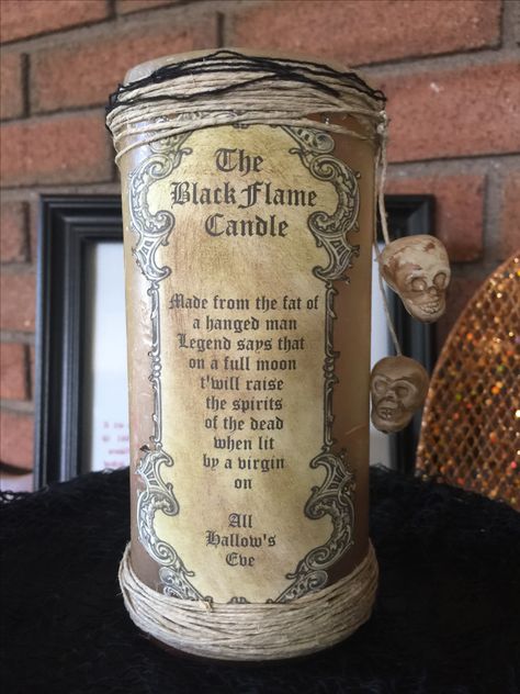 Hocus Pocus black flame candle Spells From Hocus Pocus, Diy Black Flame Candle Hocus Pocus, Hocus Pocus House Decorations, Hocus Pocus Props, Diy Hocus Pocus Decorations, Black Flame Candle Printable, Hocus Pocus Themed Decor, Hocus Pocus Diy Decor, Hocus Pocus Crafts Diy