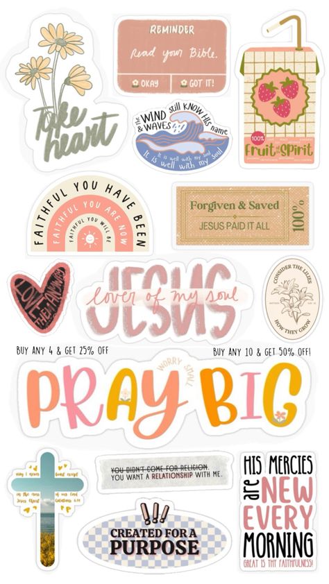 +Removable, kiss-cut vinyl stickers +Super durable and water-resistant +Finish: Glossy/Matte/Transparent #redbubble #redbubbleartist #redbubblestickers #redbubbleshop #sticker #stickers #stickerdesign #stickersforsale #christian #christianwomen #christiangirl #christianity #gospel #faith #scripture #biblejournalingcommunity #bible #biblelovenotes #spirituality #journaling #jesusfollower #jesus #christianstickers #christianity #flowers #floral #letters #handmade #smallbusiness #vinylsticker Lover Of My Soul, Bible Journal Stickers, Daily Planner Stickers, Bible Journaling Printables, Hope Bible Verses, Jesus Paid It All, Christian Quotes Wallpaper, Faith Stickers, Faith Scripture