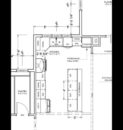 Kitchen Layout Help Kitchen Floor Plans All Appliances On One Wall, Wall Oven Kitchen Layout Rectangle, Kitchen Plumbing Layout Plan, Large Kitchen Blueprint, Rectangle Kitchen Layout, Double Wall Ovens, Kitchen Anthropometry, Finished Basement Bars, Kitchen Work Triangle