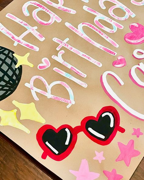 Birthday banner for the Swifties✨ Taylor Swift Birthday Banner, Happy Birthday Banners Painted, Birthday Banners Painted, 16th Birthday Banner Painted, Hand Painted Banner Birthday, Taylor Swift Feeling 22 Happy Birthday, Taylor Swift Birthday, Birthday Banner, Party Time