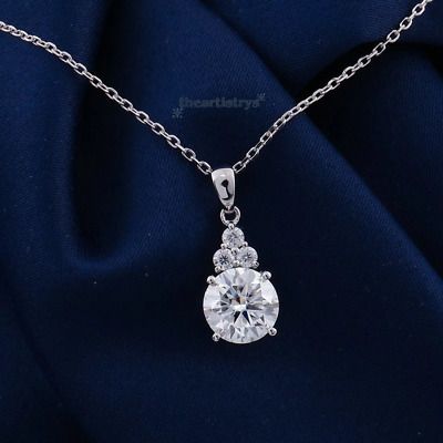 Moissanite Solitaire Wedding Pendant Solid 14k White Gold Round Cut 1.50 Carat #pendant #wedding #weddingpendant #solitaire #solitairependant #diamond #gold #jewelry #simulatedpendant #moissanitependant #diamondpendant  #roundcut #roundcutpendant #whitegold #whitegoldpendant #handmadejewelry #customjewelry #diamondjewelry #weddingpendant #valentinedaygift #christmasgift #anniversarygift #fashionjewelry #finejewelry #fancypendant #newyeargift #personalizegift #birthdaygift #luxuryjewelry Solitaire Diamond Pendant, Wedding Pendant, Solitaire Diamond, Solitaire Pendant, Diamond Pendant, Round Cut, 50 %, White Gold, Pendant