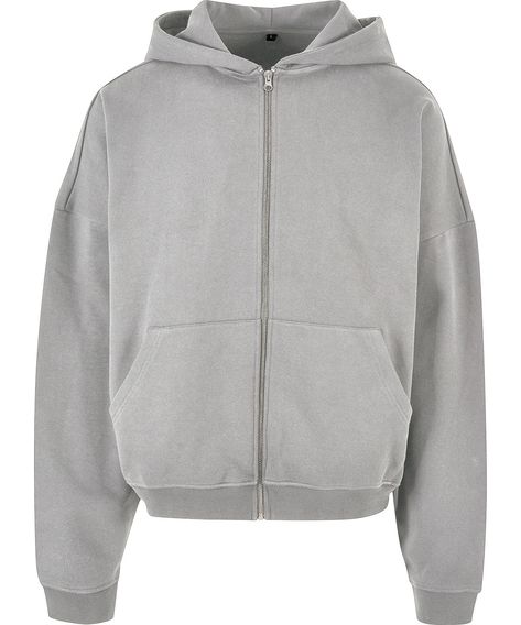 Build Your Brand BY254 Men's 90s oversized fit zip hoodie 100% Cotton - COOZO Hoodie Zip Up, Hoodie Inspiration, Yg Rapper, Motivational Tattoos, Grey Zip Hoodie, Hoodie Back, Creative Fashion Photography, Mens 90s, Classy Outfits Men