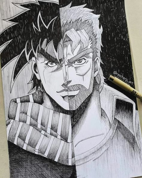 Jjba Sketch, Jojo Drawing, Funny Football Pictures, Colonel Sanders, Jojo's Adventure, Digital Sketch, Joseph Joestar, Art Diary, Poses References