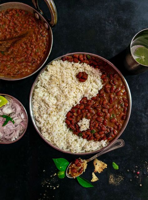 Rajma Chawal Rajma Chawal Aesthetic, Rajma Chawal Photography, Rajma Chawal Snapchat, Chole Chawal, Rajma Rice, Plating Inspiration, Gastronomic Food, Rajma Chawal, Dal Rice