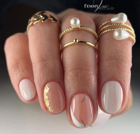 Short Nail Natural, Builder Gel Nails Design Short Natural, Gelish Inspo, Short Round Nail Designs, Round Short Nails, Semi Nails, Elegant Wedding Nails, Shellac Nail Designs, Shellac Colors