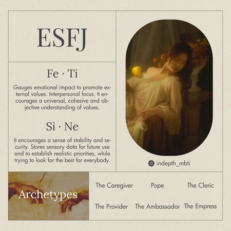 Isfp Personality Type Aesthetic, Esfj Core, Esfj Aesthetic Vibe, Esfj Moodboard, Infj Personality Type Aesthetic, Esfj Personality Aesthetic, Esfj Aesthetic, Mbti Types As Aesthetics, Mbti Functions