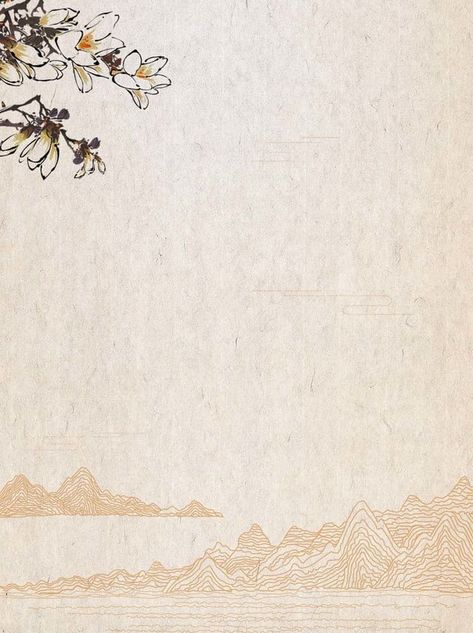 china,magnolia,paper shading,paper,mountain,line,mid autumn,chinese style,simple,background,advertising background,background design,hand painted,retro Background Advertising, Ancient Background, China Background, Chinese Plants, Poetry Design, Chinese Background, Advertising Background, Chinese Paper, Plant Background