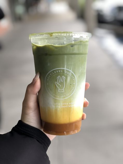 Caramel Matcha latte   #bobaguys #boba #bubbletea #tea #matcha #caramel #latte #bobatea #bayarea #losangeles #trendy #hype #drinks Boba Ideas, Matcha Caramel, Caramel Matcha, Caramel Latte, Milk Shake, Dunkin Donuts Coffee Cup, Boba Tea, Matcha Latte, Bubble Tea