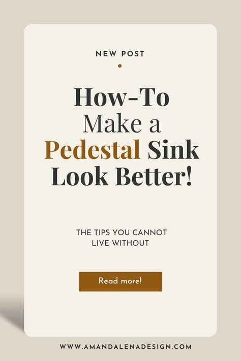 Is your pedestal sink not quite living up to its full potential? Discover the secrets on how to make a pedestal sink look better, as well as how to give your powder room a complete makeover. With our expert tips and tricks, you'll be able to transform your space into the stylish and sophisticated bathroom experience you've always dreamed of. Don't miss out - read this blog post if you have a pedestal sink in your home. Pedestal Sink Faucet Ideas, Small Bathroom Pedestal Sink Storage, Pedal Sink Bathroom Ideas, Hide Pedestal Sink, Diy Pedestal Sink Cabinet, Pedestal Sink Makeover, Pedestal Sink Backsplash, Powder Room With Pedestal Sink, Pedestal Sink Storage Ideas