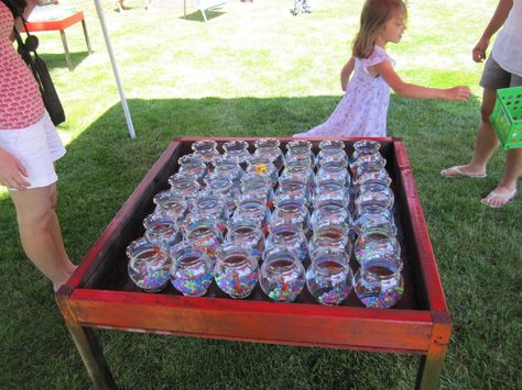 Live fish bowl ping pong game Fish Bowl Game, Handy Manny, 6th Birthday Party, Pong Game, Elmo Party, Bowl Game, Live Fish, Pony Party, A Pony