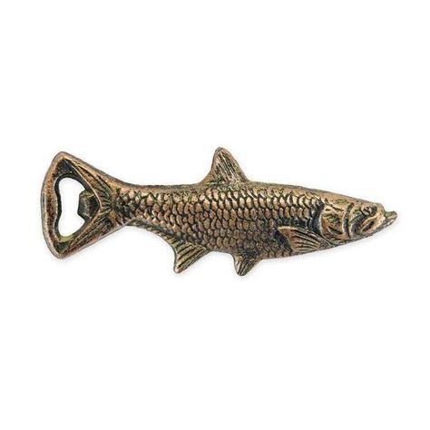 Fashioned from heavy cast iron and refined with a weathered bronze finish, this fish bottle opener is a formidable force against beer caps and bottles alike. Grab this gill-bearing guppy for on the go tomfoolery or at-home festivities. #mensgifts #montanalove  #bottleopener #quality #craftmaship #giftsforhim #uniquegift Cast Iron Fish, Vintage Beer Bottle, Unique Groomsmen Gifts, Rebranding Ideas, 2023 Christmas Gifts, Fish Bottle, Bronze Casting, Bottle Cap Opener, Bar Essentials