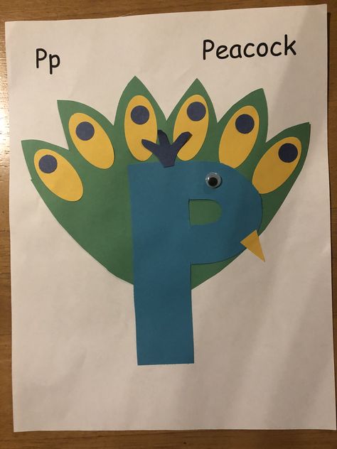 Letter P For Preschoolers, Letter P Crafts, Abc Crafts, Preschool Letter, Preschool Alphabet, Preschool Art Activities, Preschool Letters, Alphabet Preschool, Letter A Crafts