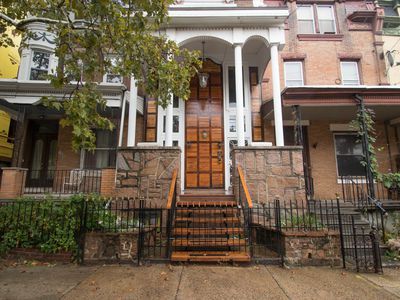 Philly Row Home, West Philly, Row Home, Home List, Teak Wood, House Tours, Teak, Front Door, Flooring