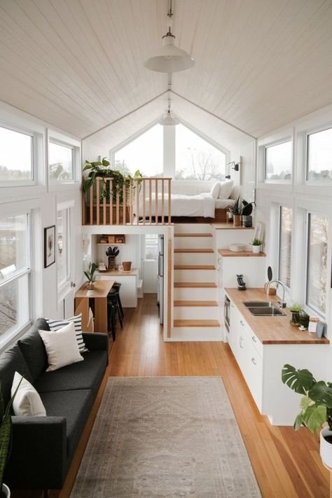 Scandinavian-Inspired Tiny House Living Room and Bedroom Designs Quick living room decluttering tips Stylish living room storage options Organizing living room accessories Decluttering your living space Living room decor and organization|Living Room Decluttering Tips|Living Room Storage Solutions #trend #foryou #viral #room #living #livingroom #tips #roomtips #livingroominspo #homeinterior #style #homeinspo #instahome #vintage #furniturejakarta #house #modern Tiny House Scandinavian, Scandinavian Tiny House, Tiny Home Living Room, Organizing Living Room, Tiny House Bedroom Ideas, Upcycled Storage, Tiny Home Cabin, Organization Living Room, Tiny House Living Room