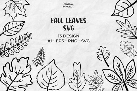 : 10 unique hand-drawn SVG files of fall leaves in different colors and styles. Perfect for fall crafting, DIY projects, and | #graphicdesign #illustration #art #design #digitalart #drawing #creativity #visualart #graphicart #illustrator #artwork #pinterest #collection #graphicillustrations #digitalillustration #creative #artist #illustrationart #graphicdesigner Fall Leaves Svg, Fall Crafting, Illustrator Artwork, Leaf Svg, Illustration Art Design, Printable Illustrations, American Flag Background, Art Deco Patterns, Fall Leaf