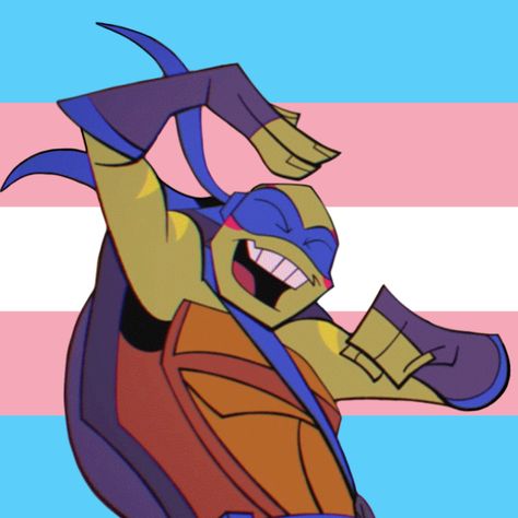 Rottmnt Icons Leo, Discord Pfp Animated, Emo Nonbinary, Emo Discord Pfp, Tmnt Pfp, Trans Pfp, Pfp Emo, Silly Turtle, Leo Rottmnt