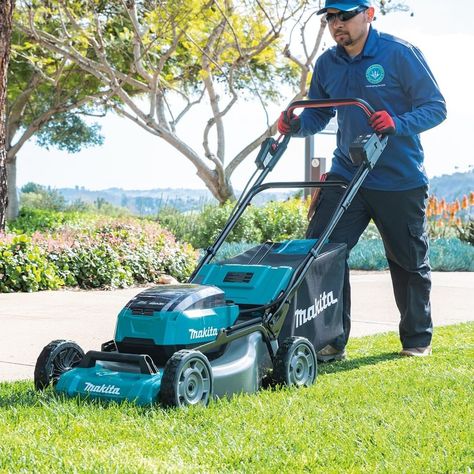 Makita Tools USA on Instagram: “With zero emissions, lower noise and reduced maintenance, the 18V X2 (36V) LXT Cordless Commercial Lawn Mower is a welcome solution for…” Commercial Lawn Mowers, Makita Tools, Push Lawn Mower, Dual Fuel Generator, Steel Deck, Pressure Washer Accessories, Lawn Equipment, Cordless Power Tools, Lawn Care