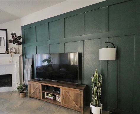 Black Evergreen Behr, Black Evergreen Behr Paint, Behr Black Evergreen, Black Evergreen, Vintage Dressing Rooms, Basement Painting, Accent Wall Paint, Diy Accent Wall, Cabinet Paint Colors