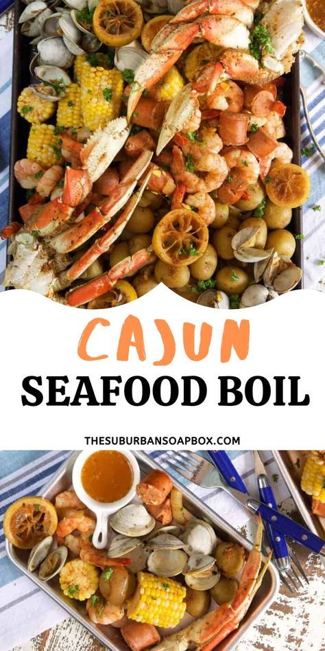 Seafood Boil At Home, Cajun Seafood Boil Recipe, Seafood Boil Recipes Cajun, Cajun Butter Sauce, Crab Boil Recipe, Seafood Boil Recipe, Shrimp And Crab Boil, Cajun Seafood Boil, Shrimp Boil Recipe