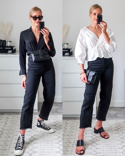 charlottebuttrick | LIKEtoKNOW.it Influencer, Black Leather, Pants, Leather, Instagram, Black, Trousers