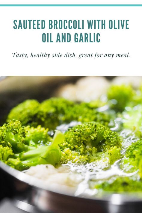 Broccoli, steamed, then finished with garlic and olive oil. #Italian #Broccoli Italian Sides, Italian Broccoli, Sauteed Broccoli, Broccoli With Garlic, Broccoli Recipes Side Dish, Italian Side Dishes, Broccoli Side Dish, Broccoli Sauteed, Garlic Broccoli