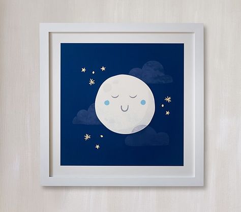 Outer Space Theme Room, Rocket Bed, Moon Kid, Time Collage, Outer Space Bedroom, Grandkid Gifts, Space Themed Room, Goodnight Moon, Minted Art