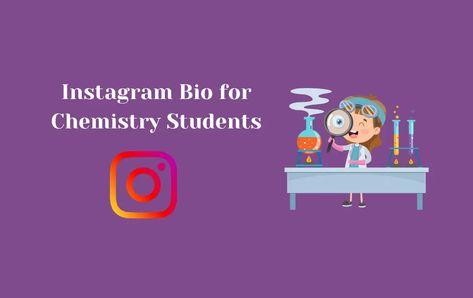 Chemistry Bio Instagram, Chemistry Captions For Instagram, Chemistry Captions, Unique Instagram Bio, Biology Experiments, Name For Instagram, Insta Bio, Cool Captions, Science Student