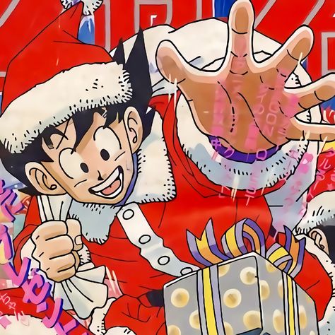 Aot Christmas Pfp, Goku Christmas, Dbz Pictures, Christmas Dragon, Anime Christmas, Animated Wallpapers For Mobile, Dbz Art, Goku And Vegeta, Dragon Ball Image