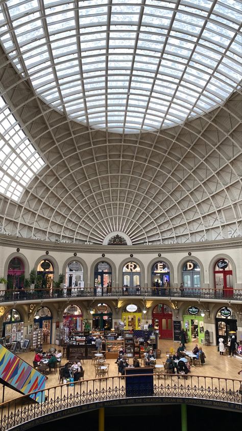 Corn Exchange Leeds, Leeds City Centre, Leeds Aesthetic, Leeds Corn Exchange, Uk Aesthetic, Habit 1, England Aesthetic, Events Place, Uk Trip