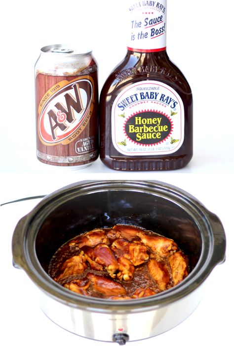 Crockpot Chicken Wings, Honey Bbq Wings Recipe, Wings Slow Cooker, Bbq Wings Recipe, Chicken Wings Crockpot, Honey Bbq Wings, Easy Chicken Wing Recipes, Chicken Crockpot Recipes Easy, Bbq Chicken Wings