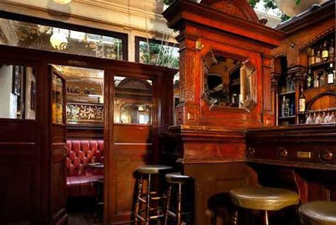 A Brief History of the Irish Snug | Mental Floss Garrison Pub, Irish Pub Interior, Dublin Pubs, Chocolate House, Irish Bar, Pub Interior, Bar Shed, Bar Image, Pub Design