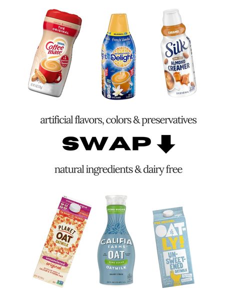 if you’re looking to cut out added sugar but still want tasty options, these 6 swaps are for you ✨🫐🍓 this is part 1 to my series of no added sugar swaps - stay tuned for more this week 👀👀👀 have you started the no sugar lifestyle?! let me know 🩷 I’ve been doing it since March and have experienced so many positive benefits - here to help you along your journey! -  #nosugar #healthysnacks #nosugarsnacks Sugar Swaps, No Sugar Snacks, Almond Creamer, Califia Farms, Healthy Swaps, Calcium Vitamins, No Sugar, French Vanilla, Stay Tuned