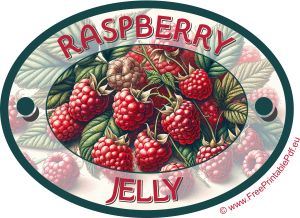 Raspberry Jelly Label for Print Jelly Labels, Homemade Preserves, Labels Printables, Raspberry Jelly, Labels Printables Free, Printables Free, Printable Labels, Beautiful Gifts, Natural Flavors