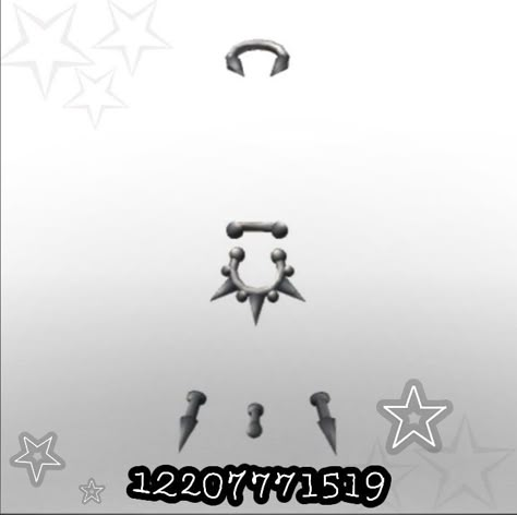 Roblox Grunge Accessories Codes, Goth Roblox Codes, Roblox Piercing Codes, Emo Boy Outfit, Roblox Face Codes, Bloxburg Ids, Roblox Accessories, Emo Accessories, Berry Avenue Outfits