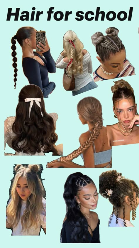 Easy School Hair, Girls Easy Hairstyles, Butterfly Hairstyle, Hair For School, Hairstyle Examples, Hairstyles Design, Easy Hairstyles For Thick Hair, Hair Inspiration Long, Cute Simple Hairstyles