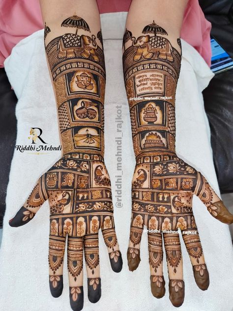 🪷 bridal mehndi designs Bridal Mehndi Designs Unique, Bride Mahendi, Bride Mehndi, Traditional Mehndi Designs, Traditional Mehndi, Haldi Decor, Bridal Mehandi, Unique Mehndi, New Bridal Mehndi Designs