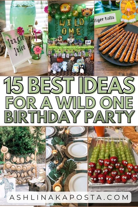 15 Best Ideas and Tips For Throwing a Wild One Themed Birthday Party for Boys — ASHLINA KAPOSTA Wild One Party Food First Birthdays, Wild One Theme Party, One Year Old Zoo Birthday, He’s A Wild One Birthday Party, Food For Wild One Birthday Party, 1st Birthday Party Ideas Wild One, One Year Birthday Food Ideas, Wild One Charcuterie Board, Zoo Animal First Birthday Party