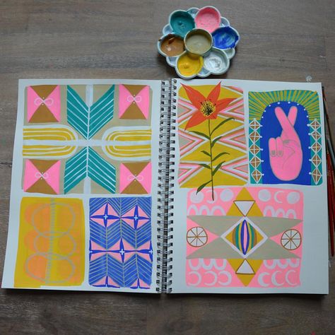 See this Instagram photo by @anisamakhoul • 586 likes Artists Notebook, Anisa Makhoul, Grid Journaling, Building Pattern, Quirky Prints, Sketchbook Art Journal, Collage Art Mixed Media, Sketchbook Inspiration, Pure Joy