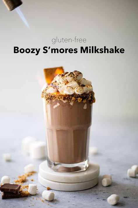 Alcohol Infused Ice Cream, Smores Drink, Alcohol Ice Cream, Chia Tea Recipe, Boozy Milkshake Recipes, Boozy Milkshakes, Chia Tea, Gluten Free Cocktails, Charcuterie Trays