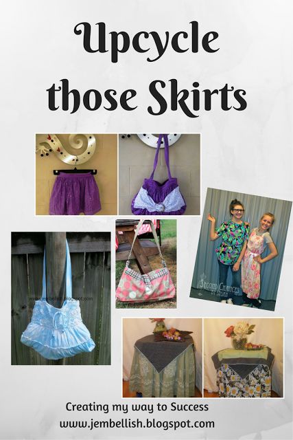 Ideas and inspiration for upcycling skirts Clothes Upcycling, Diy Purses, Upcycling Projects, Upcycled Projects, Way To Success, Make Do And Mend, Repurposed Clothing, Art Patterns, Diy Purse