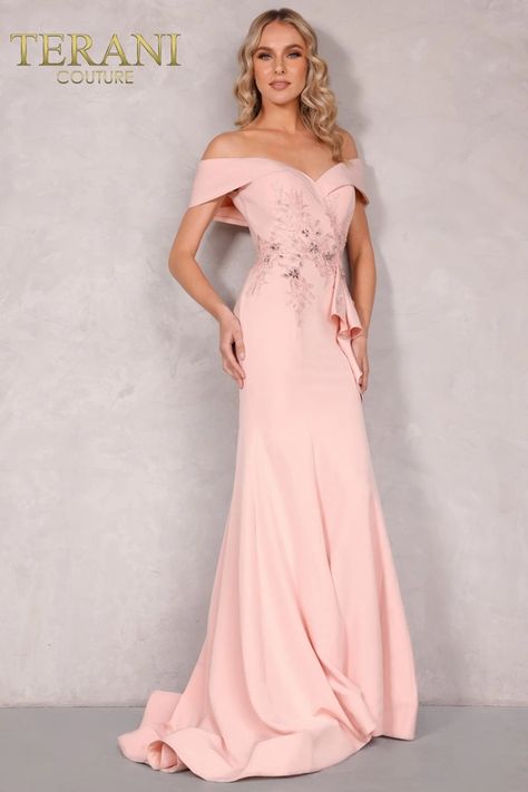 Terani Couture Style #1911M9339. Terani Dresses, Charity Ball, Kim Dress, Terani Couture, Mob Dresses, Prom Designs, Mother Of The Bride Dress, Couture Gowns, Bride Dresses