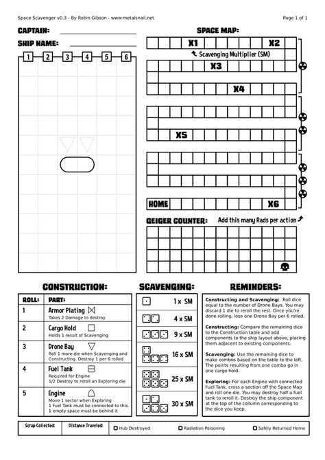 Space Scavenger V0.3 by metalsnail Space Scavenger, Pnp Games, Free Board Games, Roll And Write, Board Game Ideas, Space Map, Make Your Own Game, Geek Room, Pen And Paper Games