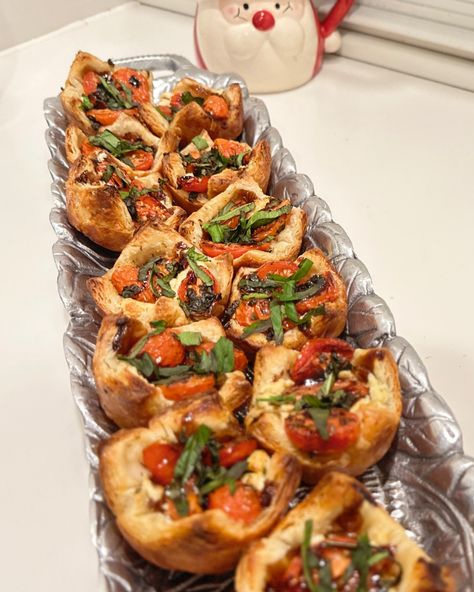 Boursin Tomato Bites, Grape Tomatoes And Boursin, Boursin Cream Cheese Puff Pastry, Boursin Cheese Puff Pastry Appetizers, Boursin Puff Pastry Appetizer, Boursin Cheese Puff Pastry, Boursin Puff Pastry, Boursin Bites, Boursin Cheese Recipes Appetizer Ideas